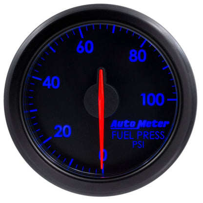 Autometer Airdrive 2 - 1/6in Fuel Pressure Gauge 0 - 100 PSI Black Universal | 9171 - T - JDMuscleFuel Pressure Regulator Gaugesatm9171-T