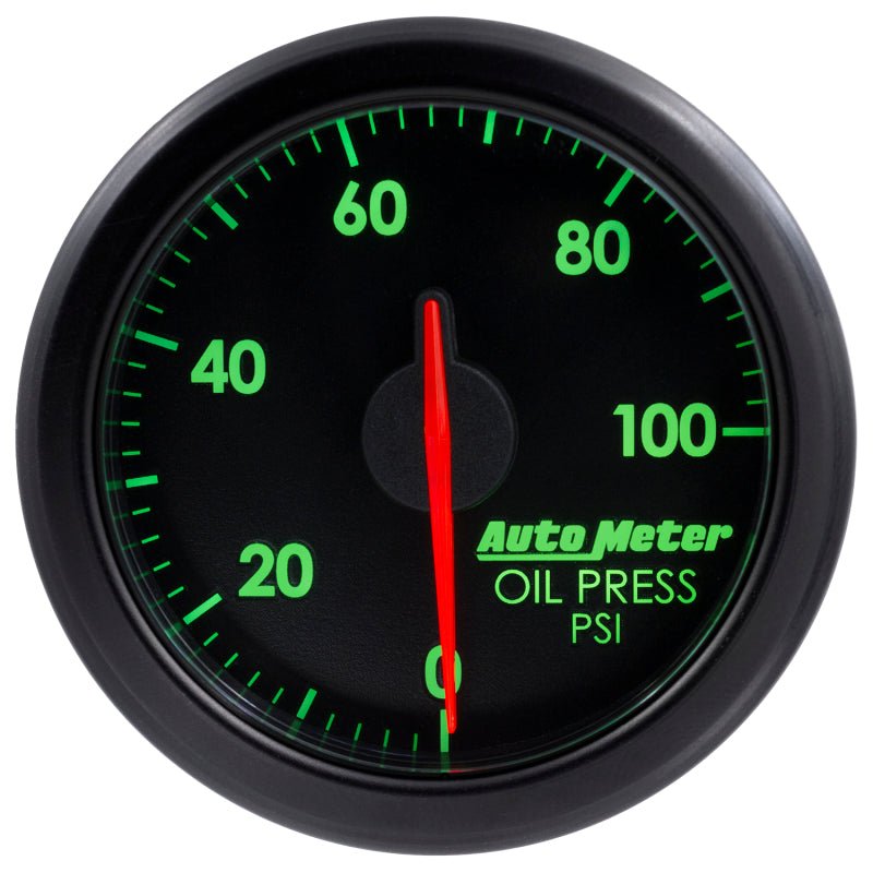 Autometer Airdrive 2 - 1/6in Oil Pressure Gauge 0 - 100 PSI Black Universal | 9152 - T - JDMusclePressure Gaugesatm9152-T