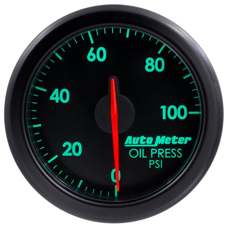 Autometer Airdrive 2 - 1/6in Oil Pressure Gauge 0 - 100 PSI Black Universal | 9152 - T - JDMusclePressure Gaugesatm9152-T