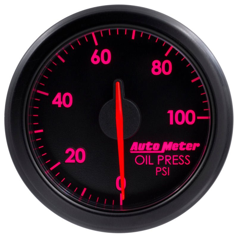 Autometer Airdrive 2 - 1/6in Oil Pressure Gauge 0 - 100 PSI Black Universal | 9152 - T - JDMusclePressure Gaugesatm9152-T