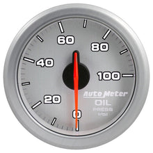 Autometer Airdrive 2 - 1/6in Oil Pressure Gauge 0 - 100 PSI Silver Universal | 9152 - UL - JDMusclePressure Gaugesatm9152-UL