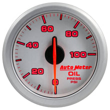 Autometer Airdrive 2 - 1/6in Oil Pressure Gauge 0 - 100 PSI Silver Universal | 9152 - UL - JDMusclePressure Gaugesatm9152-UL