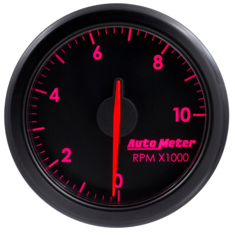 Autometer Airdrive 2 - 1/6in Tachometer Gauge 0 - 10K RMP Black Universal | 9197 - T - JDMuscleTachometersatm9197-T