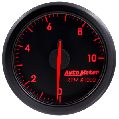Autometer Airdrive 2 - 1/6in Tachometer Gauge 0 - 10K RMP Black Universal | 9197 - T - JDMuscleTachometersatm9197-T