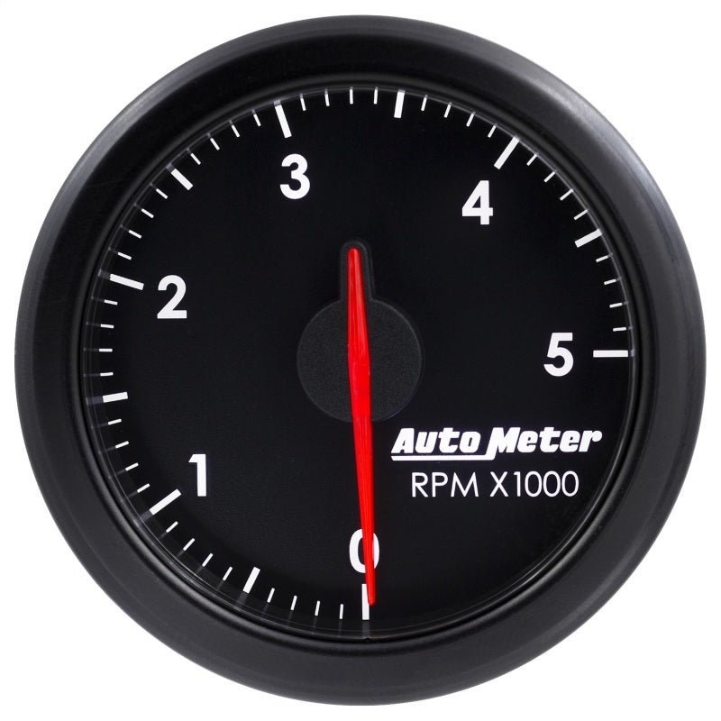 Autometer Airdrive 2 - 1/6in Tachometer Gauge 0 - 5K RPM Black Universal | 9198 - T - JDMuscleTachometersatm9198-T