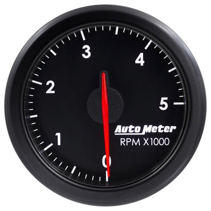 Autometer Airdrive 2 - 1/6in Tachometer Gauge 0 - 5K RPM Black Universal | 9198 - T - JDMuscleTachometersatm9198-T