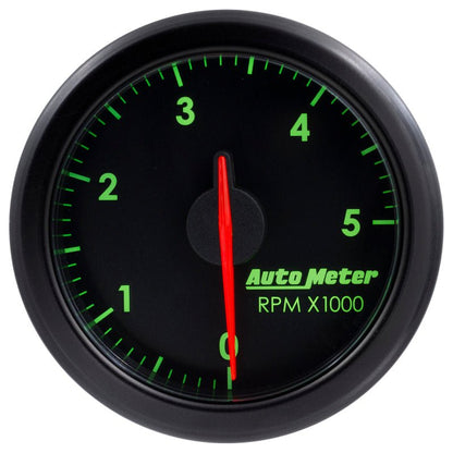 Autometer Airdrive 2 - 1/6in Tachometer Gauge 0 - 5K RPM Black Universal | 9198 - T - JDMuscleTachometersatm9198-T