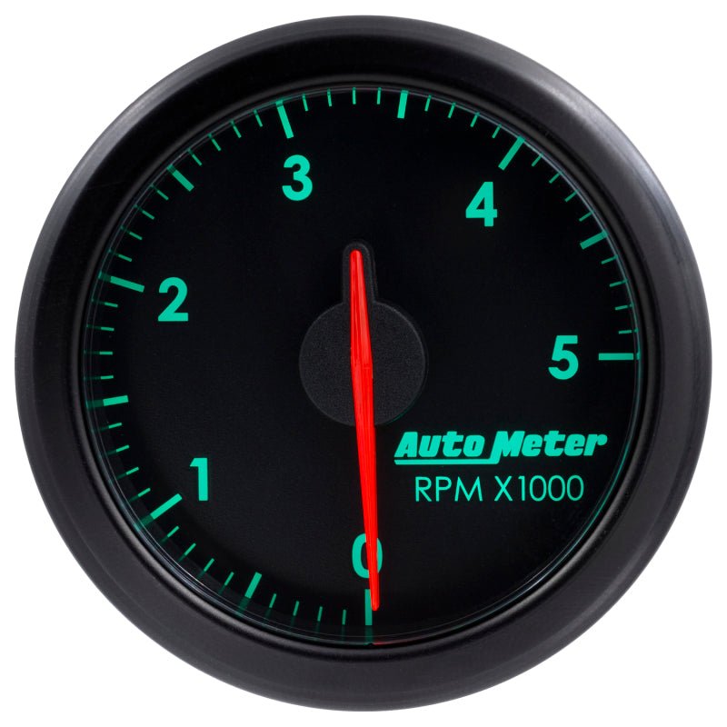 Autometer Airdrive 2 - 1/6in Tachometer Gauge 0 - 5K RPM Black Universal | 9198 - T - JDMuscleTachometersatm9198-T