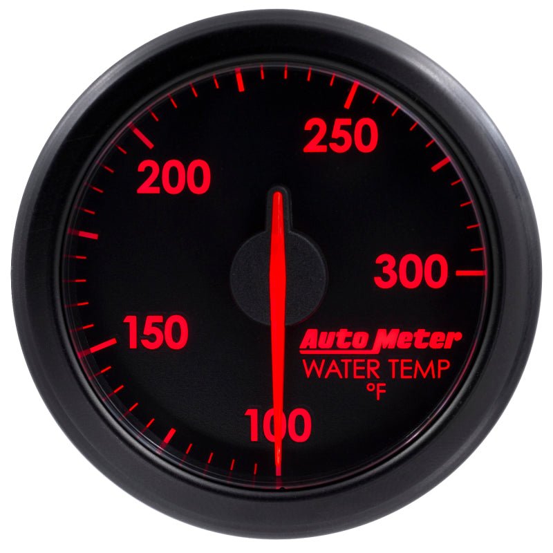 Autometer Airdrive 2 - 1/6in Water Temperature Gauge 100 - 300 Degrees F Black Universal | 9154 - T - JDMuscleTemperature Gaugesatm9154-T
