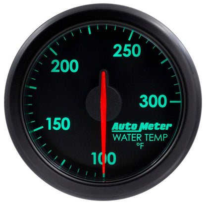 Autometer Airdrive 2 - 1/6in Water Temperature Gauge 100 - 300 Degrees F Black Universal | 9154 - T - JDMuscleTemperature Gaugesatm9154-T