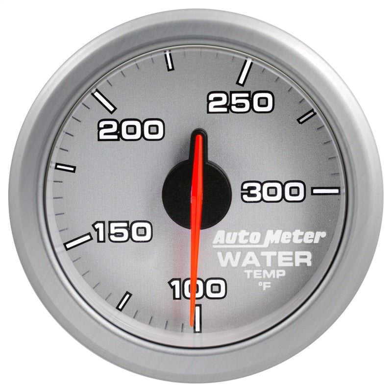 Autometer Airdrive 2 - 1/6in Water Temperature Gauge 100 - 300 Degrees F Silver Universal | 9154 - UL - JDMuscleTemperature Gaugesatm9154-UL
