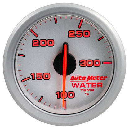 Autometer Airdrive 2 - 1/6in Water Temperature Gauge 100 - 300 Degrees F Silver Universal | 9154 - UL - JDMuscleTemperature Gaugesatm9154-UL