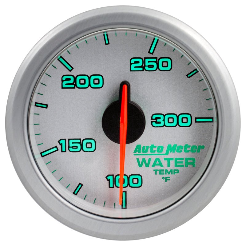 Autometer Airdrive 2 - 1/6in Water Temperature Gauge 100 - 300 Degrees F Silver Universal | 9154 - UL - JDMuscleTemperature Gaugesatm9154-UL