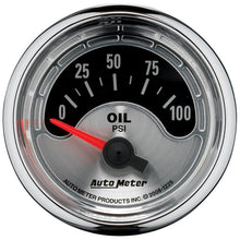 Autometer American Muscle 52mm Short Sweep Electric 100PSI Oil Pressure Gauge Universal | 1226 - JDMusclePressure Gaugesatm1226