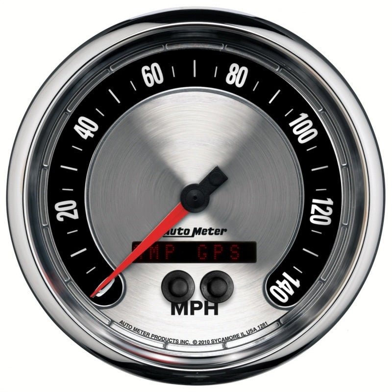 Autometer American Muscle 5in 140 MPH GPS Electric Programmable Speedometer Universal | 1281 - JDMuscleMulti Gaugesatm1281