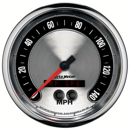 Autometer American Muscle 5in 140 MPH GPS Electric Programmable Speedometer Universal | 1281 - JDMuscleMulti Gaugesatm1281