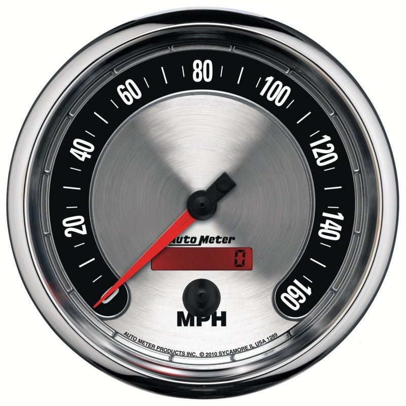 Autometer American Muscle 5in 160 MPH Electric Programmable Speedometer Universal | 1289 - JDMuscleMulti Gaugesatm1289