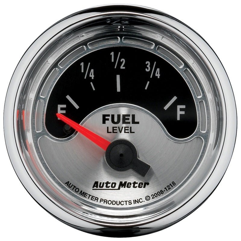 Autometer American Muscle Gauge Fuel Level 2 1/16in 16e To 158f Electric Universal | 1218 - JDMuscleMulti Gaugesatm1218