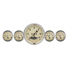 Autometer Antique Beige 5 Piece Kit 3 - 3/8in & 2 - 1/16 Electric Speedometer Gauges Universal | 1840 - JDMuscleMulti Gaugesatm1840