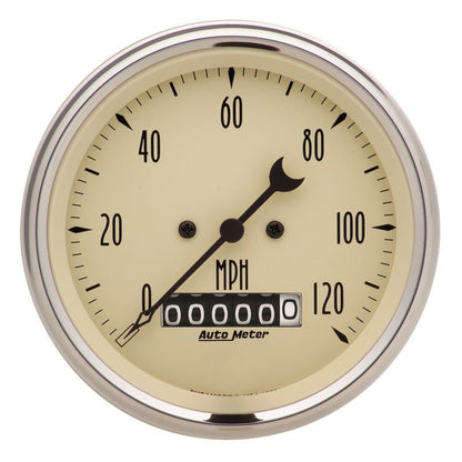 Autometer Antique Beige 5 Piece Kit 3 - 3/8in & 2 - 1/16 Electric Speedometer Gauges Universal | 1840 - JDMuscleMulti Gaugesatm1840