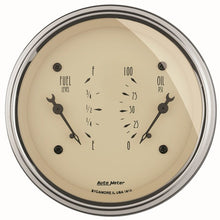 AutoMeter Antique Beige Oil/Fuel Dual Gauge Universal | 1813 - JDMuscleMulti Gaugesatm1813