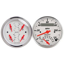 Autometer Arctic White 3 - 3/8 Quad Gauge and Tach/Speedo Combo Universal | 1309 - JDMuscleMulti Gaugesatm1309
