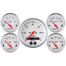 Autometer Arctic White 3 - 3/8in Electric Speedometer with 2 - 1/16in Volt / Water / Oil / Fuel Universal | 1350 - JDMuscleMulti Gaugesatm1350