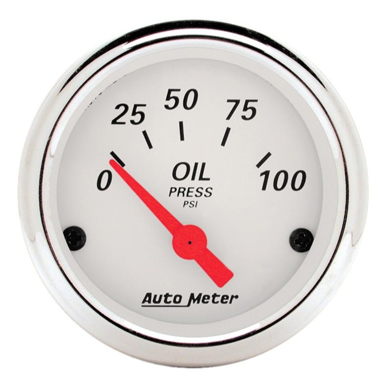 Autometer Arctic White 3 - 3/8in Electric Speedometer with Wheel Odometer/ 2 - 1/16in Oil Pressure Universal | 1340 - JDMuscleMulti Gaugesatm1340