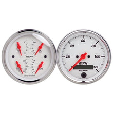 Autometer Arctic White 3 - 3/8in Kit Box w/Elec Speedo Electric Oil Press Water Temp Volt Fuel Level Universal | 1308 - JDMuscleMulti Gaugesatm1308