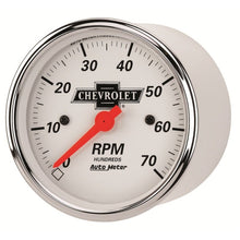 Autometer Arctic White GM 3 - 1/8in 7000RPM 4 6 8 Cyl Electrical Tachometer Gauge Universal | 1398 - 00408 - JDMuscleTachometersatm1398-00408