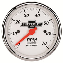 Autometer Arctic White GM 3 - 1/8in 7000RPM 4 6 8 Cyl Electrical Tachometer Gauge Universal | 1398 - 00408 - JDMuscleTachometersatm1398-00408