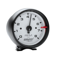 Autometer Autogage 3 - 3/4in Black with White Face 8,000 RPM Pedestal Mount Tachometer Universal | 2303 - JDMuscleTachometersatm2303