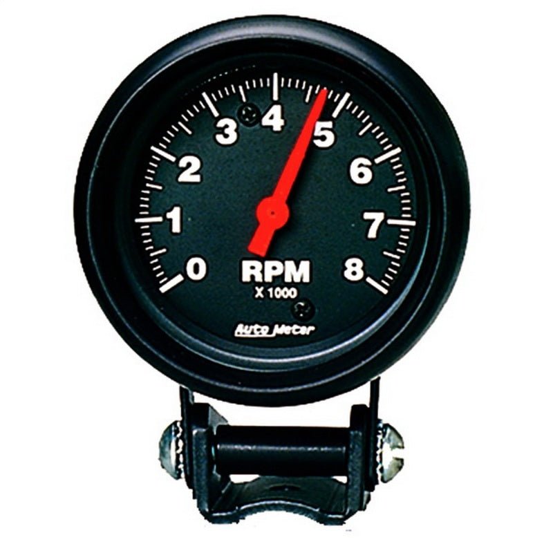 Autometer Black 2 - 5/8 inch 8000 rpm Tachometer Mini Tach Gauge Universal | 2892 - JDMuscleTachometersatm2892