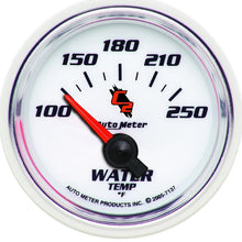 Autometer C2 2 - 1/16in Electric 100 - 250 Deg F Water Temperature Gauge Universal | 7137 - JDMuscleTemperature Gaugesatm7137
