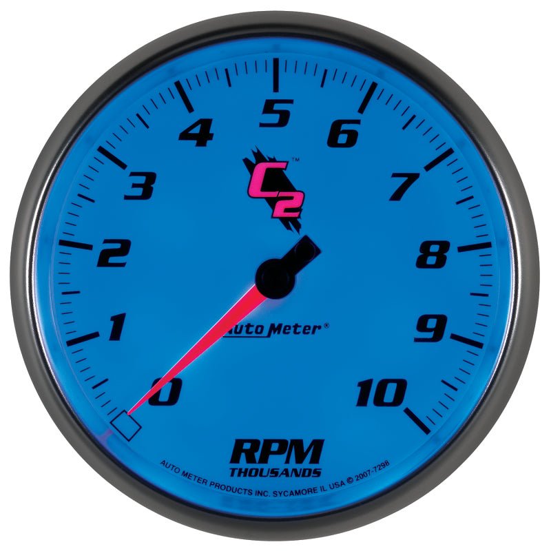Autometer C2 5 inch 10000 RPM In - Dash Tachometer Universal | 7298 - JDMuscleTachometersatm7298
