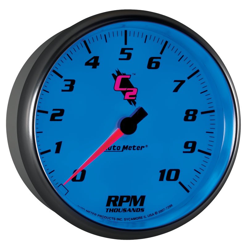 Autometer C2 5 inch 10000 RPM In - Dash Tachometer Universal | 7298 - JDMuscleTachometersatm7298