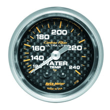 Autometer Carbon Fiber 52mm 120 - 240 Deg F Mechanical Water Temperature Gauge Universal | 4732 - JDMuscleTemperature Gaugesatm4732