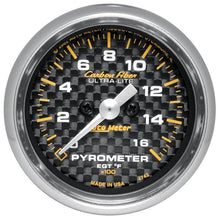 Autometer Carbon Fiber EGT Exhaust Gas Temperature Gauge 52mm Universal | 4744 - JDMuscleEGT Gaugesatm4744