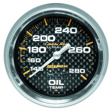 Autometer Carbon Fiber Oil Temperature Gauge Mechanical 52mm Universal | 4841 - JDMuscleTemperature Gaugesatm4841