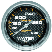 Autometer Carbon Fiber Water Temperature Gauge Mechanical 2 - 5/8in Universal | 4831 - JDMuscleTemperature Gaugesatm4831