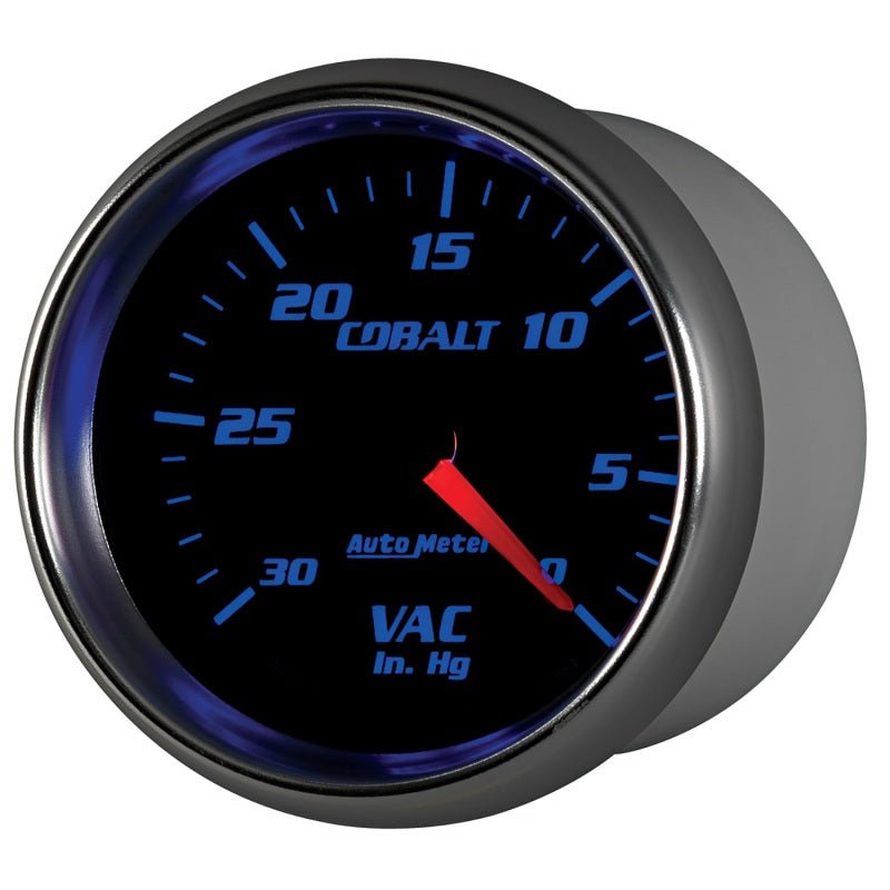 Autometer Cobalt 2 - 5 / 8in. / 0 - 30 IN HG / Mechanical Vacuum Gauge Universal | 7984 - JDMuscleBoost Gaugesatm7984