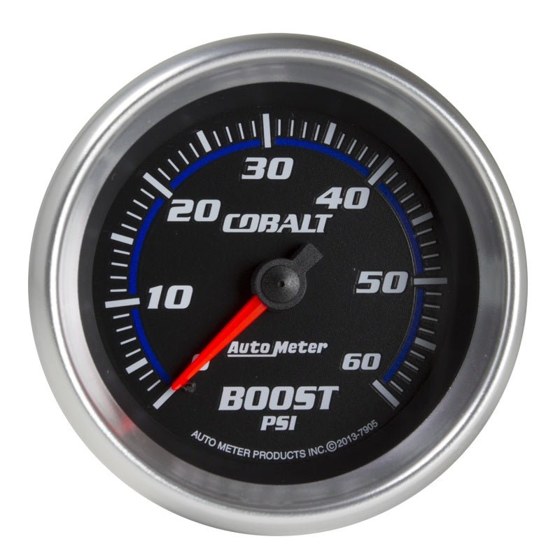 Autometer Cobalt 2 - 5/8in Mechanical Boost Gauge 60 PSI Universal | 7905 - JDMuscleBoost Gaugesatm7905