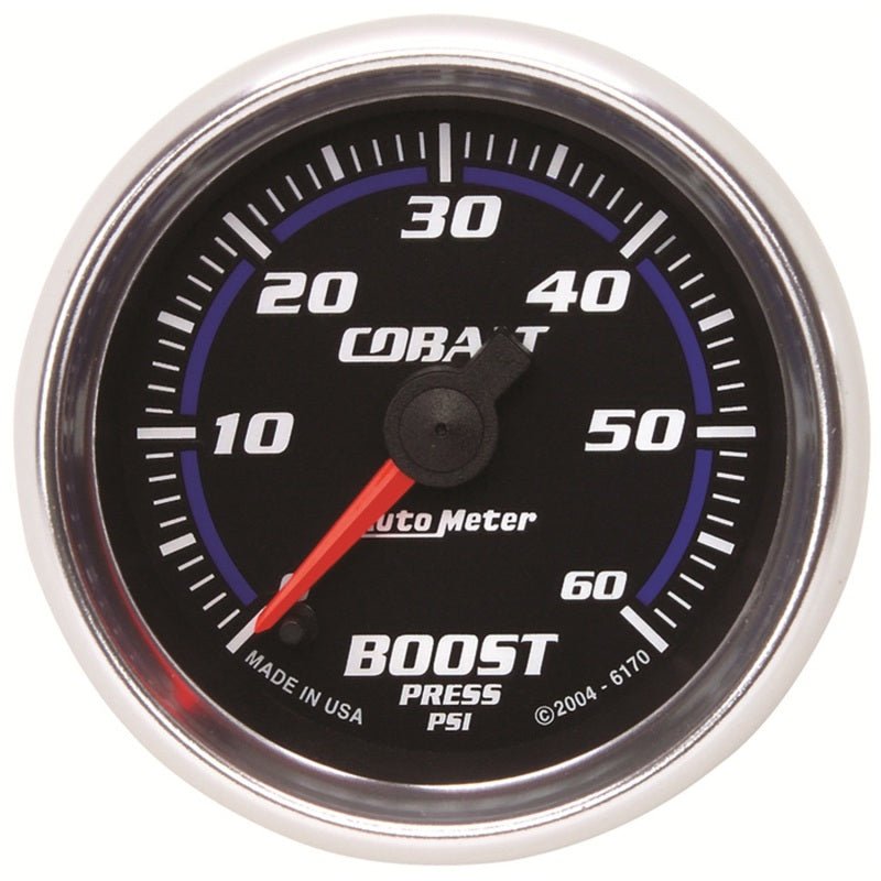 Autometer Cobalt 52mm 0 - 60 PSi Boost Gauge Universal | 6170 - JDMuscleBoost Gaugesatm6170