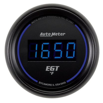 Autometer Cobalt EGT Exhaust Gas Temperature Gauge Digital Blue LED 52mm Universal | 6945 - JDMuscleEGT Gaugesatm6945