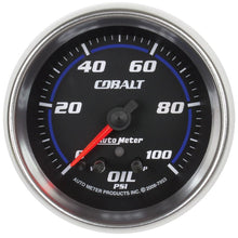 Autometer Cobalt Oil Pressure Gauge 2 5/8in 100PSI Stepper Motor w/ Peak & Warn Universal | 7953 - JDMusclePressure Gaugesatm7953