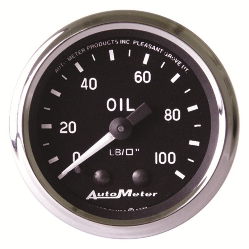 Autometer Cobra 2 - 1/16in 100 PSI Mechanical Oil Pressure Gauge Universal | 201006 - JDMusclePressure Gaugesatm201006