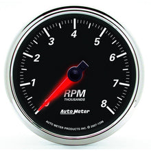 Autometer Designer Black II 3 3/8in 8000 RPM In - Dash Tachometer Universal | 1296 - JDMuscleTachometersatm1296