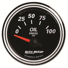 Autometer Designer Black II 52mm 100 PSI Oil Pressure Gauge Universal | 1228 - JDMusclePressure Gaugesatm1228