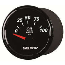 Autometer Designer Black II 52mm 100 PSI Oil Pressure Gauge Universal | 1228 - JDMusclePressure Gaugesatm1228