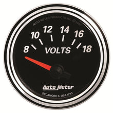 Autometer Designer Black II 52mm 18V Voltmeter Gauge Universal | 1293 - JDMuscleVolt Gaugesatm1293